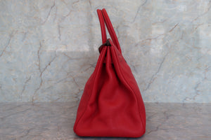 HERMES／エルメス バーキン35 トゴ ルージュカザック □P刻印 ハンドバッグ 700080119