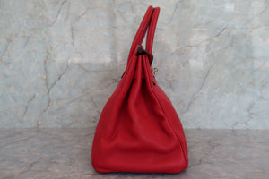 HERMES／エルメス バーキン35 トゴ ルージュカザック □P刻印 ハンドバッグ 700080119