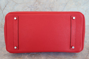 HERMES／エルメス バーキン35 トゴ ルージュカザック □P刻印 ハンドバッグ 700080119