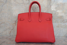 Load image into Gallery viewer, HERMES BIRKIN 25 Togo leather Rouge tomate T Engraving Hand bag 600050145
