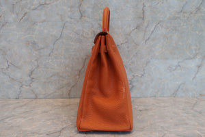 HERMES KELLY 35 Chevre myzore goatskim Orange □H刻印 Shoulder bag 600080135