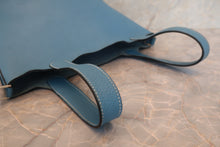 Load image into Gallery viewer, HERMES PICOTIN PM Clemence leather Blue jean Hand bag 700120057
