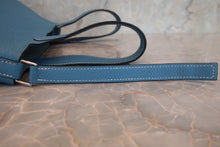 Load image into Gallery viewer, HERMES PICOTIN PM Clemence leather Blue jean Hand bag 700120057
