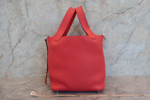 HERMES／エルメス ピコタンロックＰＭ トリヨンクレマンス ブーゲンビリア □N刻印 ハンドバッグ 700040064