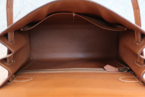 HERMES／エルメス ケリー28 クシュベル ゴールド 〇X刻印 ショルダーバッグ 700070041