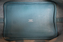 Load image into Gallery viewer, HERMES PICOTIN PM Clemence leather Blue jean Hand bag 700120057

