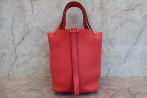 HERMES／エルメス ピコタンロックＰＭ トリヨンクレマンス ブーゲンビリア □N刻印 ハンドバッグ 700040064