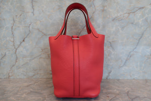 HERMES／エルメス ピコタンロックＰＭ トリヨンクレマンス ブーゲンビリア □N刻印 ハンドバッグ 700040064
