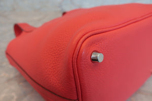 HERMES／エルメス ピコタンロックＰＭ トリヨンクレマンス ブーゲンビリア □N刻印 ハンドバッグ 700040064