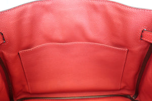 HERMES BIRKIN 25 Togo leather Rouge tomate T刻印 Hand bag 600050145