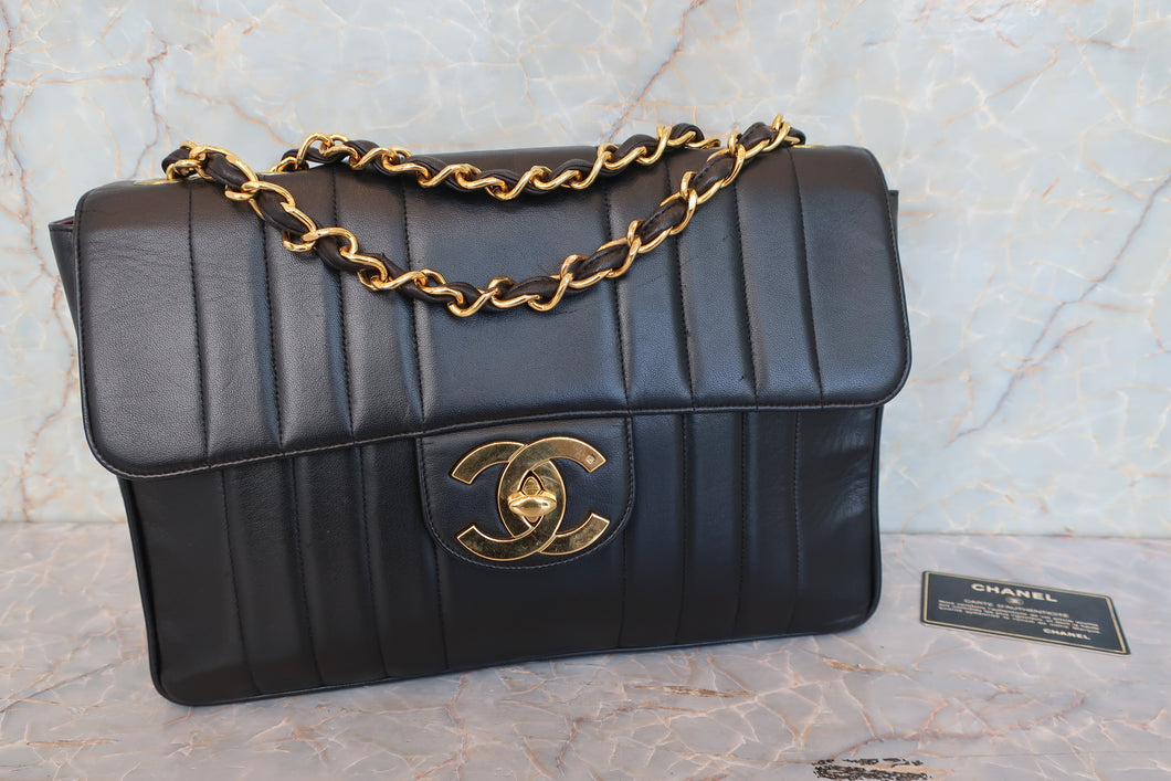 CHANEL/シャネル マドモアゼルチェーンショルダーバッグ ラムスキン ブラック/ゴールド金具 ショルダーバッグ 700090164