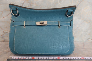 HERMES／エルメス ジプシエール28 トリヨンクレマンス ブルージーン □P刻印 ショルダーバッグ 700030056