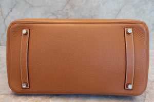 HERMES／エルメス バーキン35 トリヨンクレマンス ゴールド □I刻印 ハンドバッグ 700070060