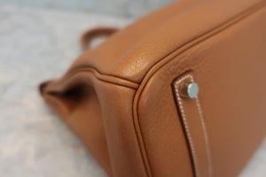 HERMES／エルメス バーキン35 トリヨンクレマンス ゴールド □I刻印 ハンドバッグ 700070060