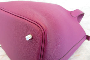 HERMES／エルメス ピコタンロックＭＭ トリヨンクレマンス アネモネ D刻印 ハンドバッグ 700060219