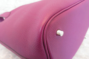 HERMES／エルメス ピコタンロックＭＭ トリヨンクレマンス アネモネ D刻印 ハンドバッグ 700060219