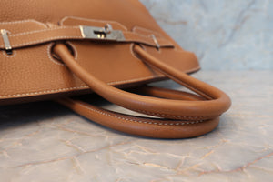 HERMES／エルメス バーキン35 トリヨンクレマンス ゴールド □I刻印 ハンドバッグ 700070060