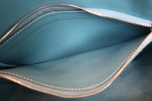 HERMES／エルメス ジプシエール28 トリヨンクレマンス ブルージーン □P刻印 ショルダーバッグ 700030056