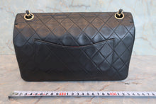 画像をギャラリービューアに読み込む, CHANEL/シャネル マトラッセＷフラップチェーンショルダーバッグ ラムスキン ブラック/ゴールド金具 ショルダーバッグ 800080129
