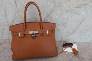 HERMES／エルメス バーキン30 トゴ ゴールド □M刻印 ハンドバッグ 700080123