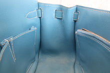 將圖片載入圖庫檢視器 HERMES／エルメス ジプシエール28 トリヨンクレマンス ブルージーン □P刻印 ショルダーバッグ 700030056
