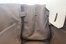 Load image into Gallery viewer, HERMES BIRKIN30 Personal order Clemence leather Parchemin/Etoupe gray □N Engraving Hand bag 700050246
