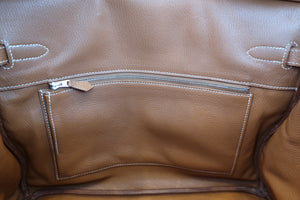 HERMES／エルメス バーキン35 トリヨンクレマンス ゴールド □I刻印 ハンドバッグ 700070060
