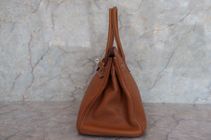 HERMES／エルメス バーキン30 トゴ ゴールド □M刻印 ハンドバッグ 700080123
