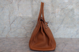 HERMES／エルメス バーキン30 トゴ ゴールド □M刻印 ハンドバッグ 700080123