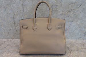 HERMES／エルメス バーキン35 トゴ トゥルティエールグレー □N刻印 ハンドバッグ 700040039