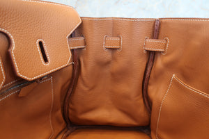 HERMES／エルメス バーキン35 トリヨンクレマンス ゴールド □I刻印 ハンドバッグ 700070060