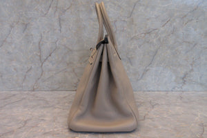HERMES／エルメス バーキン35 トゴ トゥルティエールグレー □N刻印 ハンドバッグ 700040039