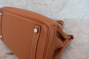 HERMES／エルメス バーキン30 トゴ ゴールド □M刻印 ハンドバッグ 700080123