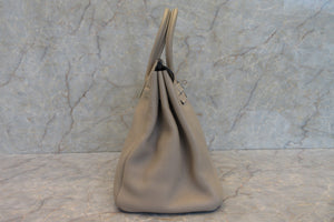 HERMES／エルメス バーキン35 トゴ トゥルティエールグレー □N刻印 ハンドバッグ 700040039