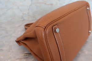 HERMES／エルメス バーキン30 トゴ ゴールド □M刻印 ハンドバッグ 700080123