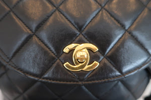 CHANEL/シャネル マトラッセチェーンリュック ラムスキン ブラック/ゴールド金具 リュック 600090197