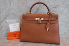 將圖片載入圖庫檢視器 HERMES／エルメス ケリー32 クシュベル ゴールド □A刻印 ハンドバッグ 700070057
