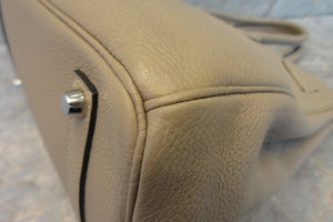HERMES／エルメス バーキン35 トゴ トゥルティエールグレー □N刻印 ハンドバッグ 700040039