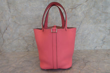 Load image into Gallery viewer, HERMES PICOTIN LOCK PM Clemence leather Rose azalee A Engraving Hand bag 700020060
