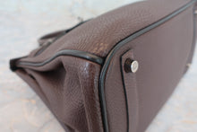 Load image into Gallery viewer, HERMES BIRKIN 30 Bi-color Togo leather Chocolat/Black □I Engraving Hand bag 700050201
