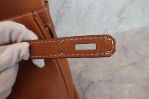 HERMES／エルメス バーキン30 トゴ ゴールド □M刻印 ハンドバッグ 700080123