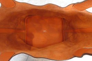 HERMES／エルメス ピコタンロックＭＭ トリヨンクレマンス オレンジ □N刻印 ハンドバッグ 700060140