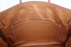 HERMES／エルメス バーキン30 トゴ ゴールド □M刻印 ハンドバッグ 700080123