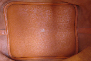 HERMES／エルメス ピコタンロックＭＭ トリヨンクレマンス オレンジ □N刻印 ハンドバッグ 700060140