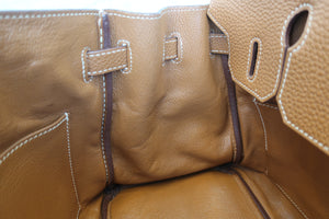 HERMES／エルメス バーキン30 トゴ ゴールド □M刻印 ハンドバッグ 700080123