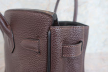 Load image into Gallery viewer, HERMES BIRKIN 30 Bi-color Togo leather Chocolat/Black □I Engraving Hand bag 700050201
