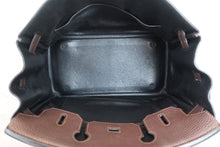 Load image into Gallery viewer, HERMES BIRKIN 30 Bi-color Togo leather Chocolat/Black □I Engraving Hand bag 700050201
