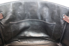 Load image into Gallery viewer, HERMES BIRKIN 30 Bi-color Togo leather Chocolat/Black □I Engraving Hand bag 700050201
