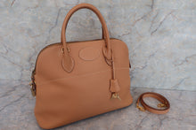 将图片加载到图库查看器，HERMES BOLIDE 35 Graine Couchevel leather Natural 〇W刻印 Shoulder bag 500080088
