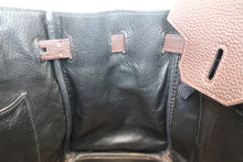 Load image into Gallery viewer, HERMES BIRKIN 30 Bi-color Togo leather Chocolat/Black □I Engraving Hand bag 700050201
